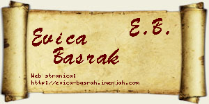 Evica Basrak vizit kartica